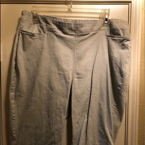 Catherine’s Stone colored Flat Front Capris